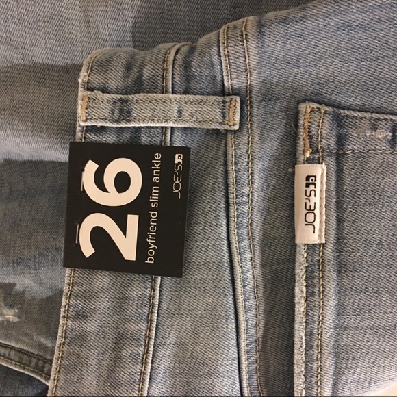 Joes jeans boyfriend cut slim ankle cuffed size 26 - Picture 5 of 10